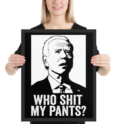 Biden - "Who Shit My Pants?" - Poster