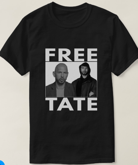New FREE ANDREW TATE Top G T-shirt Cotton Unisex All Size Shirt WS468