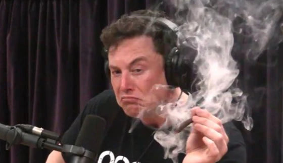 Elon Smoking - T-Shirt